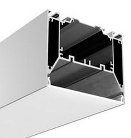 Perfil de aluminio montado ahuecado del LED, canal llevado de la protuberancia, longitud modificada para requisitos particulares