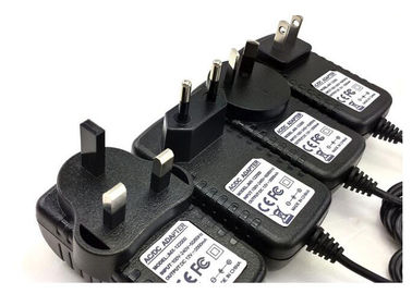 El alimentación del adaptador de la pared del ABS de la PC fuente 24 vatios de la eficacia del 80%, servicio del ODM del OEM