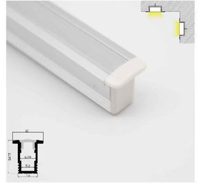 La aduana llevó los perfiles de aluminio del canal de la luz de tira para la puerta/la ventana/el piso