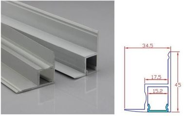 Cubierta helado/claro/del difusor del perfil de aluminio de la protuberancia del LED para la decoración del techo, el 1m los 2m 3M