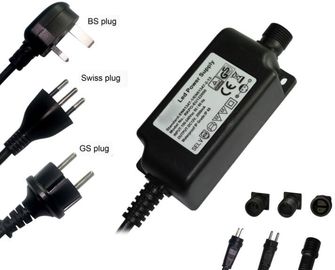 Fuente impermeable 12v 24v para los CCTVs, material del adaptador de IP68 LED del ABS