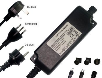 el transformador llevado impermeable de 24Vdc 3a 72Watt IP68 para el grifo electrónico, CA 100-240Vac, con la UL del CE marcó