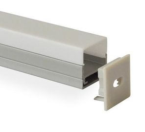 Perfiles de aluminio de la protuberancia de la forma LED de U, difusor lechoso para las tiras llevadas, perfiles de aluminio del LED para las tiendas