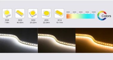 La luz llevada solo color de la cinta pela a Dimmable, 12 voltios las luces de tira pegajosas llevadas 5 metros