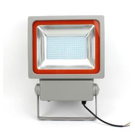 Certificación llevada al aire libre del CE del CRI 75 de la luz de inundación del ángulo gris del color 100W IP65 120