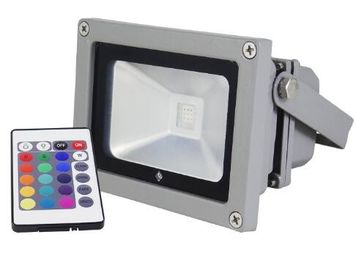 Negro/plata que contiene la lámpara de inundación de la MAZORCA LED de 150W RGB IP65 para la iluminación del jardín