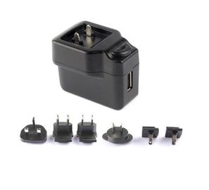 Cargador USB/transformador permutables del adaptador/5v 2a de la alimentación por USB del enchufe BRITÁNICO de la CA de los E.E.U.U. del AU