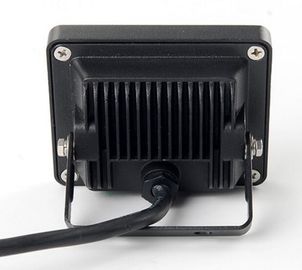 La prenda impermeable del estadio de IP65 10w 700lm llevó luces de inundación con el vidrio moderado, cuerpo de aluminio negro