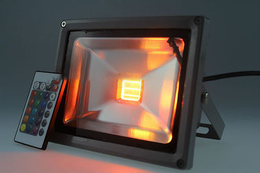 Color fundido a troquel de la Navidad del aluminio IP65 20W que cambia la luz de inundación llevada al aire libre del RGB