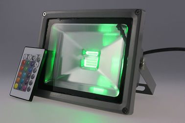 Color fundido a troquel de la Navidad del aluminio IP65 20W que cambia la luz de inundación llevada al aire libre del RGB