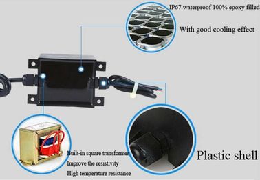 Transformador impermeable de la piscina de 24VAC 80W, fuente de alimentación IP68 para el motor al aire libre