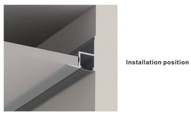 Cubierta helado/claro/del difusor del perfil de aluminio de la protuberancia del LED para la decoración del techo, el 1m los 2m 3M