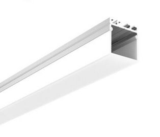 Ajuste el perfil de aluminio formado para las iluminaciones interiores, instalación emergida del LED de la suspensión
