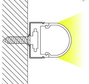 Perfiles de aluminio anodizados perfil de aluminio montados suspensión de la protuberancia del LED para la iluminación del techo