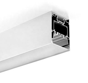 el perfil de aluminio del colgante LED de 75mm*95m m con la PC helada, suspendido arriba y abajo del aluminio llevó perfil