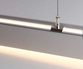 el perfil de aluminio del colgante LED de 75mm*95m m con la PC helada, suspendido arriba y abajo del aluminio llevó perfil