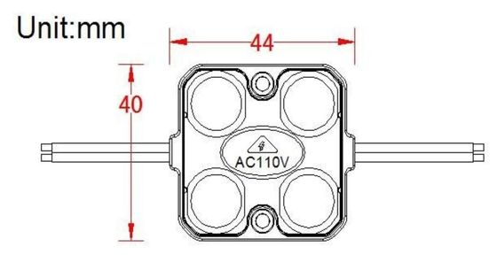 1.5w 140LM 110VAC 220VAC entró el alto volatge llevó el módulo para la caja de la muestra de Lightbox de la letra de canal