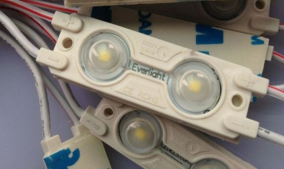 0.72w llevó el módulo llevado 2 del módulo 12v 44lm Everlight 2835 para la caja de la publicidad de la muestra de la letra de canal